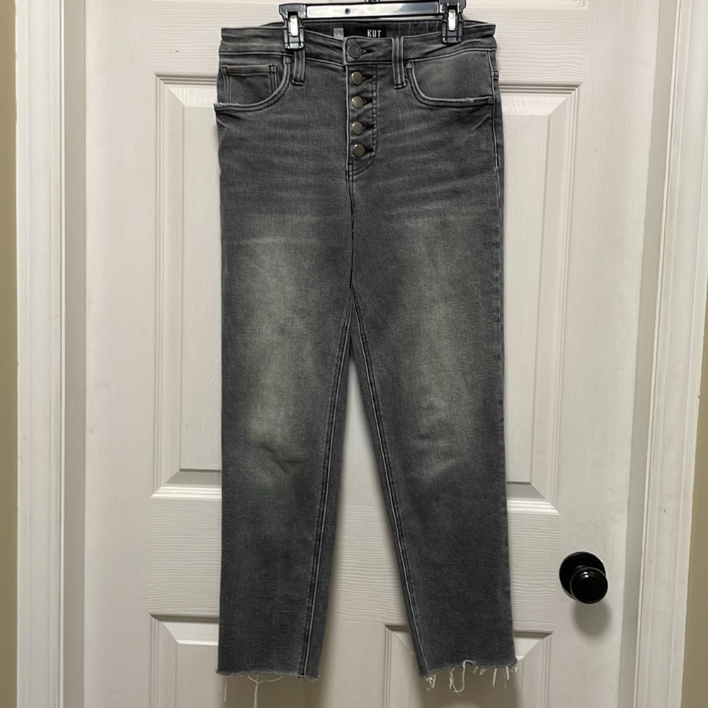 KUT | From The Kloth | Rachael |Fab Ab | Mom | High Rise | Gray | Jean | Size 4
